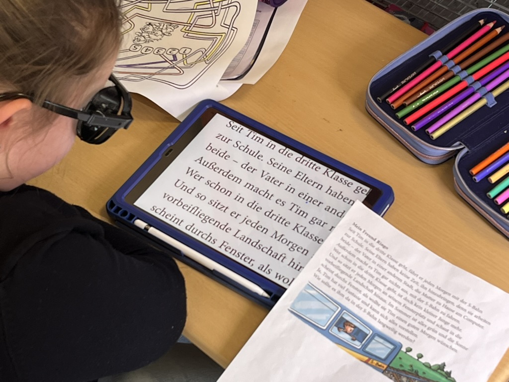 Sehen wie mit Einschränkungen – ein besonderes Projekt in der&nbsp;Fuchsklasse