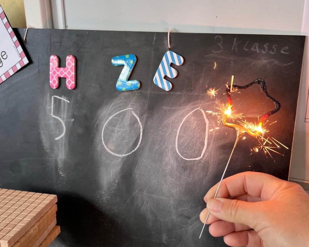 500. Schultag der Klassen 3a und 3b